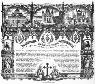 Esercizi cristiani, ricordo della missione, 1852 da Joseph Bayer